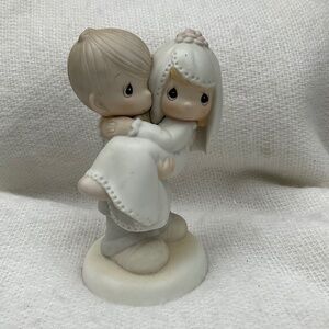 Vintage PRECIOUS MOMENTS Bless You Two Bride Groom Figurine 1982 Jonathan David